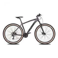 Bicicleta Aro 29 Ksw Xlt 27v Freio Hidráulico K7 Garfo Trava Pneu Faixa - Grafite Tam.17
