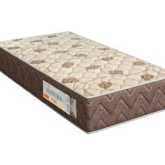 Colchão Solteiro Matera St eps - D33 Misto Espuma 24x88x188cm Marrom/Bege