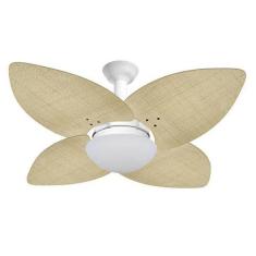 Ventilador de Teto Jet Aspen Venti-delta 4Pás Rattan Natural + Control