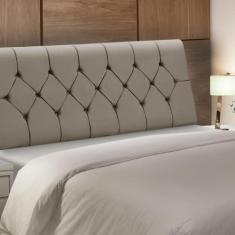 Cabeceira Baú de Cama Box Madeira Estofada King Size Madri - D'Julia, 