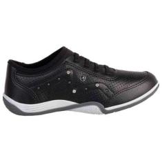 Tenis Feminino Casual Com Brilho Kolosh C3683 Preto 38-Feminino