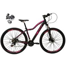 Bicicleta 29 Feminina Ksw Mwza 24v Câmbio Tras. Shimano Acera K7 Suspensão Com Trava Freios a Disco-Feminino