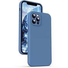 Supdeal Capa de silicone líquido para iPhone 12 Pro, [proteção da câmera] [anti-impressão digital] [carregamento sem fio] capa protetora de 4 camadas, capa protetora de microfibra embutida, 15,5 cm,