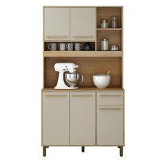 Armário De Cozinha Ametista Cinamomo Off White - Valdemóveis