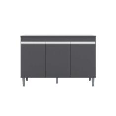 Balcão de Cozinha Manu para Pia de 1,20cm S/Tampo Cinza - Montanaris Decor