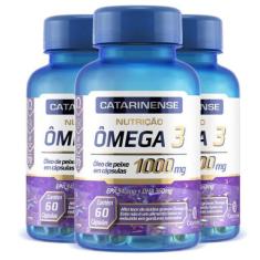 Kit 3 Ômega 3 EPA 540mg DHA 360mg Catarinense 60 cápsulas