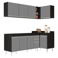 Armário de Cozinha Modulado de Canto Esquerdo 4 Peças CP49 Balcão sem 