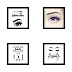 Kit Quadros Decorativos Em Mdf Designer De Sobrancelhas 15 - New Decor