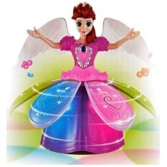Boneca Dançarina Angel Musical  Luz Som Rotação 360º Graus - toys