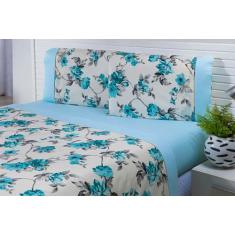Jogo de lençol 4 peças cama 198 x 1,58 x 0,35 (cama queem ) - THAIS EN