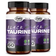 Kit 2 Taurina Black Unilife 60 cápsulas
