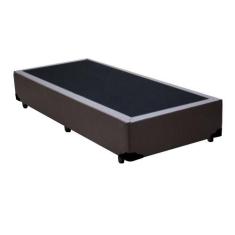 Cama Box Solteiro Extremo Reforçado Sintético HomeQueen Marrom 40x88x1