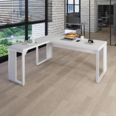 Mesa L Escritório Industrial 1,50m x 0,70m Pés Metal F5 - F5 Office G,