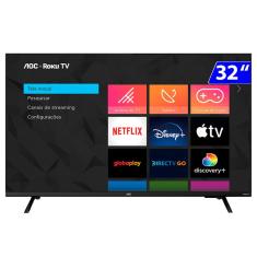Smart Tv LED 32 Polegadas HD Wi-Fi Roku 32S513578G AOC