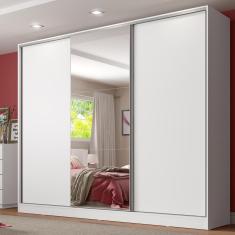 Guarda Roupa Casal Royale 3 Portas de Correr MDF com Espelho Madesa