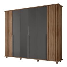 Roupeiro 6 Portas Potenza Cinamomo Grafite