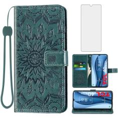 Capa de telefone para TCL 40 XE 5G (16.7 cm) / 40 X 5G (T601D) carteira com protetor de tela de vidro temperado couro fino flip suporte suporte acessórios de celular TCL40 40XE 40X T609M T601DL