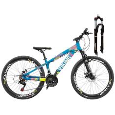 Bicicleta Aro 26 VikingX Tuff25 27v Freio Hidráulico e Trava-Unissex
