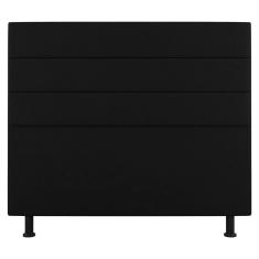 Cabeceira Cama Box Casal Malik 140cm Suede Preto - Abmaza