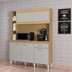 Cozinha Compacta 5 Portas 1 Gaveta 140cm Duda Poquema