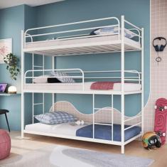 Treliche de Solteiro em Ferro Jack Branco