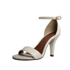 Sandália Salto Alto Fino Luiza Sobreira Off White Mod. 1053, 36