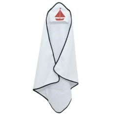 Toalha de Banho Com Capuz Bordado - Bebê & Enxoval, Barquinho