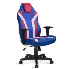 Cadeira Gamer Giratória Relax 5033 Braços 8317 - Flex Cadeiras, Azul