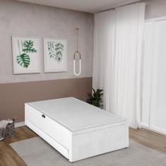Base Box Baú Solteiro com Colchão Auxiliar 88x188x48cm Detroit - Herva