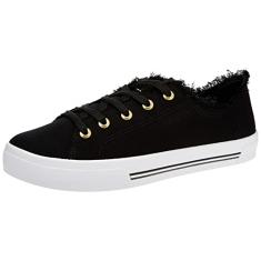 Tênis Casual Feminino Moleca 5667.322 Preto