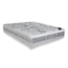 Colchão Viúva Molas Ensacadas Látex Pocket Super Luxo Double Face Euro Pillow (128x188x36) - Castor