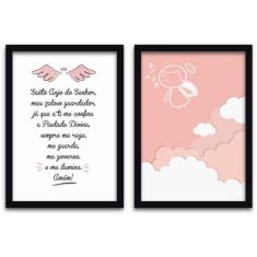 Conjunto Quadros Decorativos 2 peças 40x60 Menina Anjo - SHD  Soleil H