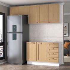 Cozinha Modulada 3 Peças sem Tampo 2 Aéreos 1 Balcão Arizona CabeCasa 