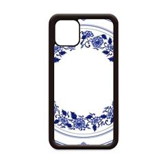 Capa com flor azul da cultura chinesa para iPhone 11 Pro Max para Apple Mobile Case