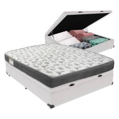 Conjunto Ortobom Iso100 D33 Casal Com Box Baú Branco