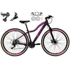 Bicicleta Feminina aro 29 Ksw Mwza 24v Câmbios Shimano Freios Hidráuli