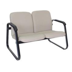 Sofá para sala de espera e recepção Linha Ramsés Cinza - Design Office