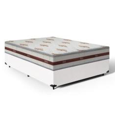 Cama Box Casal + Colchão de Molas Ensacadas - Anjos - Classic 138cm - 