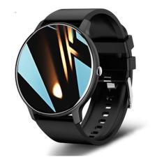 Relogio Smartwatch Redondo Feminino Preto Serie 9 Para Samsung Android