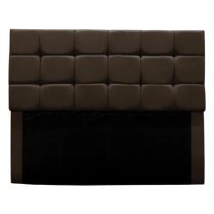 Cabeceira Estofada Cama Box Casal 140 cm Bianca Suede - Black House De