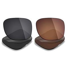 Mryok 2 pares de lentes polarizadas de substituição para óculos de sol Oakley Holbrook LX – Opções