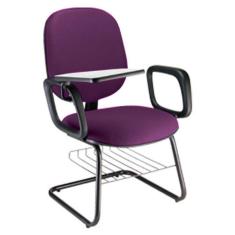Cadeira Universitária com prancheta para Escolas Linha Uno Roxo