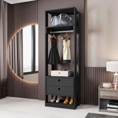 guarda-roupa closet titan 2 gv preto