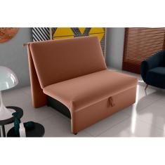 Sofá Cama Malu Veludo Ferrugem E435 - Matrix
