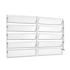 Janela de Aluminio Basculante 2 Secções 100x120cm Ecosul