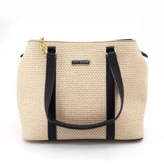 Bolsa Sacola Palha Grande Feminina Praia Piscina Moda Luxo - Talassa B
