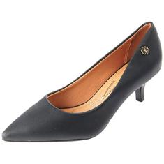 Scarpin Vizzano Salto Baixo Feminino, Preto, 34