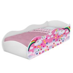 Cama carro móveis para quarto infantil meninas com colchão - DULLAR Mó