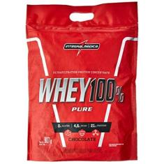 Whey 100% pure 907g refil integralmedica, Chocolate