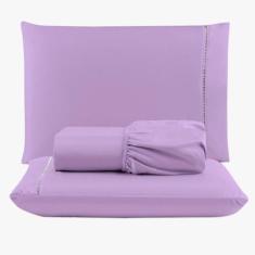 Jogo Lençol Peletizado 400 Fios King 3 Peças Casa Hotel - Casa Show En